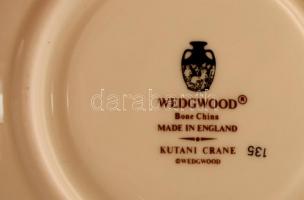 Wedgwood mokkás csésze és alj, matricás, jelzett, hibátlan