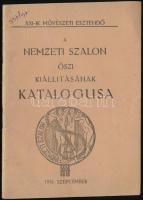 1915 Nemzeti Szalon őszi kiállításának katalógusa. Kiadói tűzött papírkötés. Jó állapotban