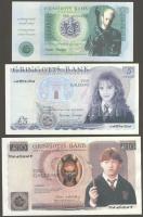 Nagy-Britannia/fantáziapénz dátum nélkül "Harry Potter" 1Ł,5Ł,10Ł,20Ł,50Ł a szereplők arcképeivel! Teljes sor! T:I