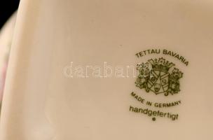 Tettau Bavaria mokkás csésze és alj, matricás, jelzett, hibátlan