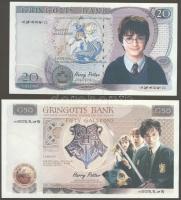 Nagy-Britannia/fantáziapénz dátum nélkül "Harry Potter" 1Ł,5Ł,10Ł,20Ł,50Ł a szereplők arck...