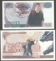 Nagy-Britannia/fantáziapénz dátum nélkül "Harry Potter" 1Ł,5Ł,10Ł,20Ł,50Ł a szereplők arck...