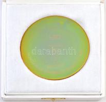 2010. "30. Úszó-Európa-Bajnokság" eozin mázas Zsolnay porcelán emlékplakett, eredeti tokba...