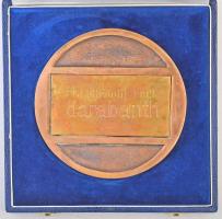 DN "Dr. Heller László" Br emlékplakett, hátoldalán "EGI (Energiagazdálkodási Intézet)...