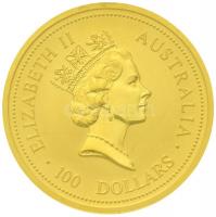 Ausztrália 1998. 100$ Au "Kenguru" (31,13g/0.999) T:BU enyhe felületi karc,apró ph.
Austr...