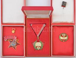 ~9db-os vegyes magyar kitüntetés és jelvény tétel a Szocializmus korszakából, közte ~1970-1980 &quot...