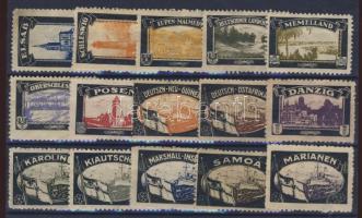 Elveszett német gyarmatok és területek 15klf levélzáró