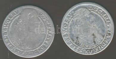 Német Államok/Liegnitz-Brieg 1664. 15Kr Ag (2x)Christian in Wolau T:3/3-