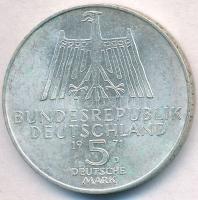 NSZK 1971. 5M Ag "Albrecht Dürer" T:2 oxidáció
FRG 1971. 5 Mark Ag "Albrecht Dürer&q...