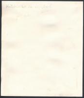 Kitekintés az ágyból, erotikus fotó, hátulján feliratozva, 20×17,5 cm