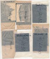 cca 1966-1970 Budapesti épületek (pontos címekkel a negatívtartó tasakon), 7 db szabadon felhasználh...