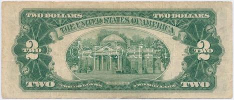 Amerikai Egyesült Államok 1953B 2$ "Thomas Jefferson" vörös pecséttel T:III
USA 1953B 2 D...