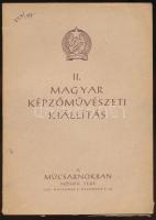 1951 II. Magyar Képzőművészeti Kiállítás. Budapest, 1951, Athenaeum. Kiadói papírkötés, fekete-fehér lapokkal. Jó állapotban.