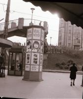 cca 1970 Budapest, Moszkva tér, 3 db szabadon felhasználható vintage negatív, 6x6 cm