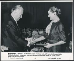 Nádasdy Kálmán és Péchy Blanka, MTI fotó, feliratozva, 18,5×27 cm