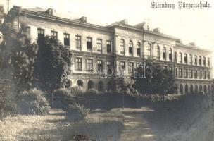 1906 Sternberk, Sternberg in Mähren; Kaiser Franz Josef Mädchen-, Volks und Bürgerschule / school, Ed. Schücker photo