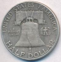Amerikai Egyesült Államok 1952D 1/2$ Ag "Franklin" T:2- ph. 
USA 1952D 1/2 Dollar Ag &quo...