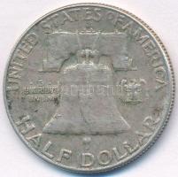 Amerikai Egyesült Államok 1962D 1/2$ Ag "Franklin" T:2,2- 
USA 1962D 1/2 Dollar Ag "...