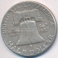 Amerikai Egyesült Államok 1963. 1/2$ Ag "Franklin" T:2,2- ph. 
USA 1963. 1/2 Dollar Ag &q...