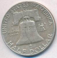 Amerikai Egyesült Államok 1963D 1/2$ Ag "Franklin" T:2
USA 1963D 1/2 Dollar Ag "Fran...