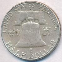 Amerikai Egyesült Államok 1963D 1/2$ Ag "Franklin" T:2
USA 1963D 1/2 Dollar Ag "Fran...