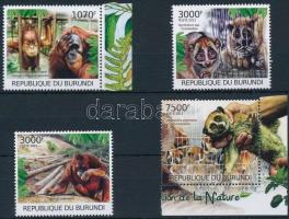 Monkey 4 stamps, Majom sor 4 értéke