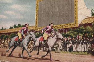 Horse race, Chinese folklore (EK)