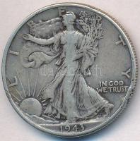 Amerikai Egyesült Államok 1943. 1/2$ Ag "Walking Liberty" T:2- ph. USA 1943. 1/2 Dollar Ag "Walking Liberty" C:VF edge error