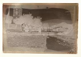 cca 1925 Rappensberger Andor m. kir. főerdőtanácsos hagyatékából 13 db vintage üveglemez negatív, a ...