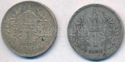 Ausztria 1895-1915. 1K Ag "Ferenc József" (2x) T:2,2- patina
Austria 1895-1915. 1 Corona ...