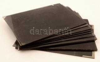 cca 1930-1950 Eger, a Foto-GRÁF műterem hagyatékából 13 db vintage üveglemez negatív változatos témákról (viseletek, jelmezek, háziravatal, papok, apácák, műtermi hóesés, stb...), 12x16 cm