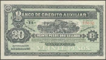 Uruguay/Montevideo 1887. 20P T:I