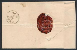 1865 Josef Schulhof (1824-1890) fegyvergyáros, feltaláló német nyelvű levele Pestre azonosítatlan cí...