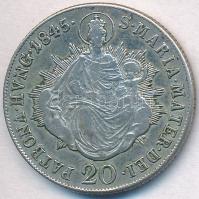 1845B 20kr Ag "V. Ferdinánd" T:2,2-