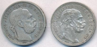 1893KB-1915KB 1K Ag "Ferenc József" (2x) T:2,2-