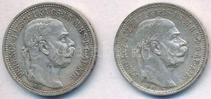 1914KB-1916KB 1K Ag "Ferenc József" (2x) T:2