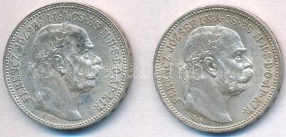 1915KB 1K Ag "Ferenc József" (2x) T:1-,2