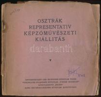 cca 1930 Osztrák reprezentatív képzőművészeti kiállítás. Wiener Secession, Vészi Gerzson könyvnyomdája. Kiadói papírkötés, fekete-fehér fotókkal, magyar nyelven, rossz állapotban.