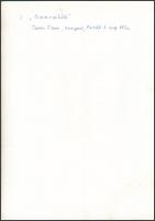 cca 1970 Tatár Tibor: Szerelők, feliratozott vintage fotóművészeti alkotás, 23x16,5 cm