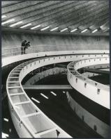 cca 1978 Szolnokon új vízmű épül, 2 db vintage fotó, 16x23,5 cm és 22x17,5 cm