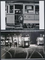 cca 1935-1970 Budapesti villamosok vegyes tétele, 6 db mai nagyítás, 10x15 cm