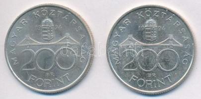 1994. 200Ft Ag "Deák" (2x) T:2