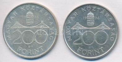 1994. 200Ft Ag "Deák" (2x) T:2