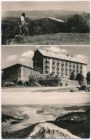 20 db RÉGI és MODERN magyar városképes lap; turistaházak / 20 pre-1945 and modern Hungarian town-vie...