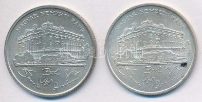 1993. 200Ft Ag "MNB" (2x) T:1.,2 kis fo.