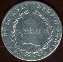 Ausztria/magyar verdejel 1792F 20Kr Ag II. Lipót T:3 kis ph R!