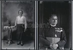 cca 1934 Lőcsei Árpád kecskeméti vándorfényképész felvételei, Bátya feliratú dobozában őrzött, 5 db ...