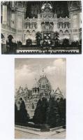 Szeged, Zsinagóga, belső, Képzőművészeti Alap kiadása - 2 db MODERN képeslap / synagouge, 2 modern postcards