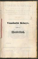 1846 Kőszeg, Vándorló Könyv (csizmadia), kevés magyar nyelvű értékeléssel és pecséttel