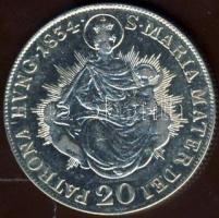 1834B 20kr Ag I.Ferenc T:2-/2+